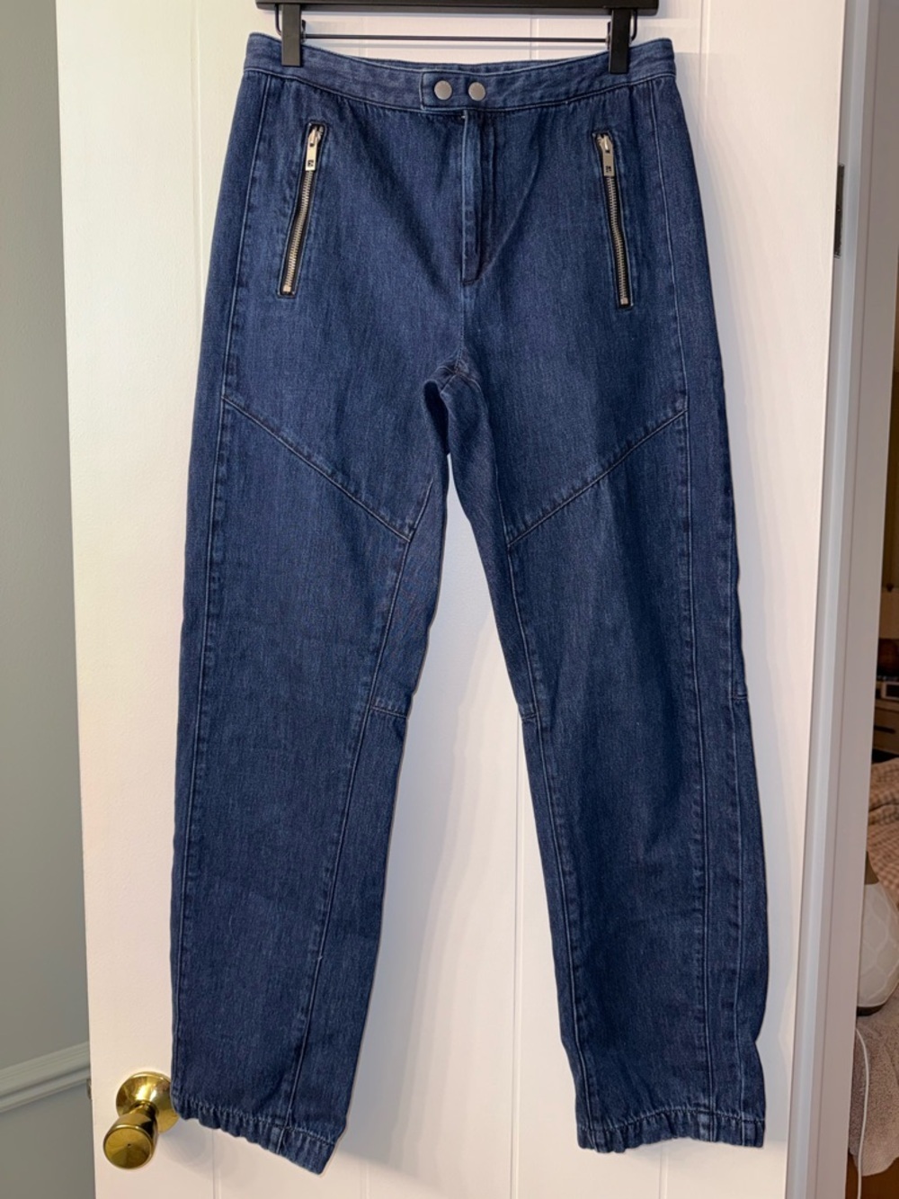 Rag & Bone Denim Utility Jogger Pants 30” Waist Zip Pocket Relaxed Tapered Jeans